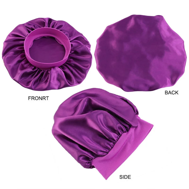 Plus-Sized Satin Bonnet
