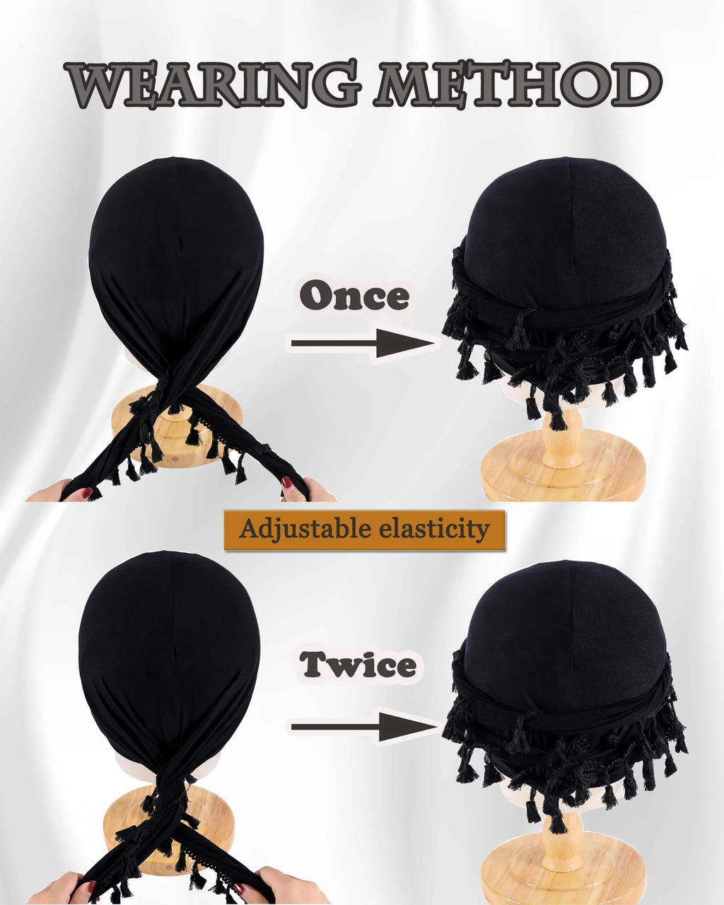 Vintage Twist Turban Head Wraps
