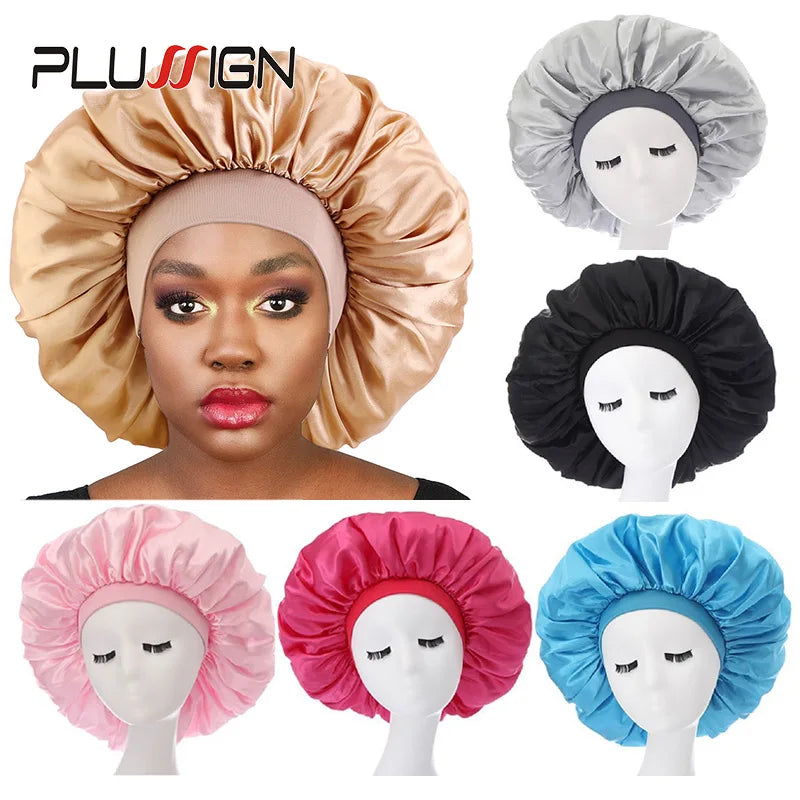 Plus-Sized Satin Bonnet