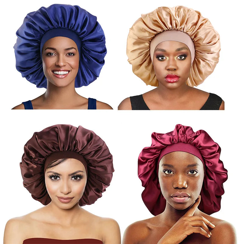 Plus-Sized Satin Bonnet