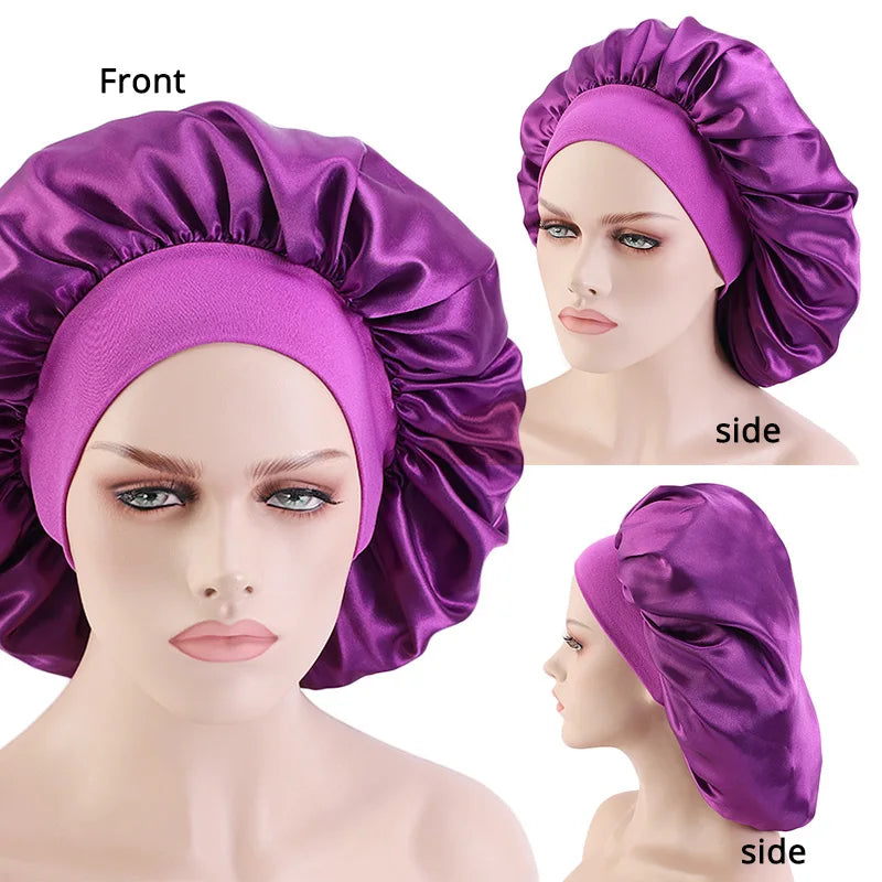Plus-Sized Satin Bonnet