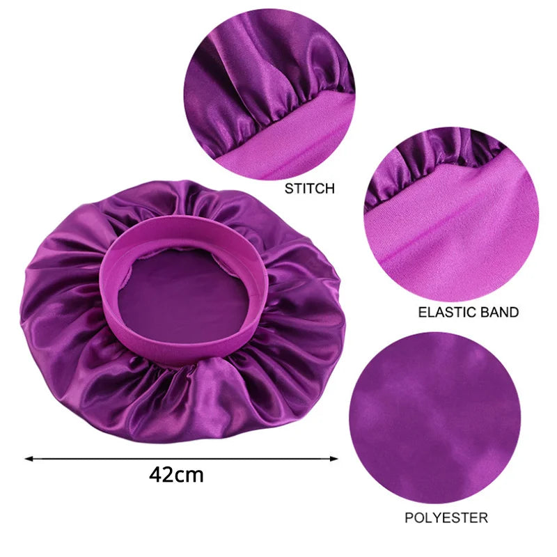 Plus-Sized Satin Bonnet
